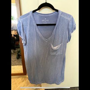 American Eagle soft and sexy tee. Small. Blue. Pocket.